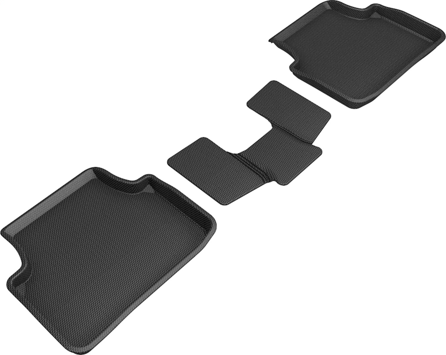 3D Maxpider Kagu 2nd Row Floor Mat for 19-21 VW Golf 18-21 Tiguan