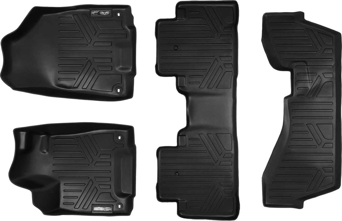 Smartliner All Weather Custom Fit Floor Mats 3 Rows Set For Mdx